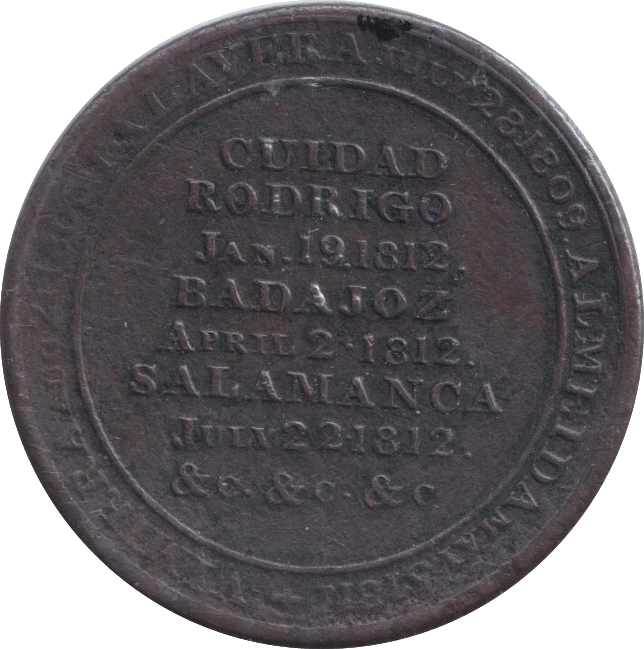 1812 CANADA WELLINGTON HALFPENNY TOKEN - HALFPENNY TOKEN - Cambridgeshire Coins