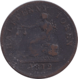 1812 HALFPENNY BANK TOKEN CANADA - BANK TOKEN - Cambridgeshire Coins