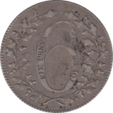 1812 LINCOLN SILVER SIXPENCE TOKEN - OTHER TOKENS - Cambridgeshire Coins