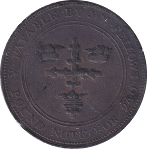 1812 NOTTINGHAM PENNY TOKEN - PENNY TOKEN - Cambridgeshire Coins