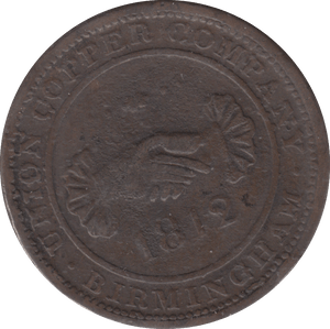 1812 PENNY TOKEN BIRMINGHAM - PENNY TOKEN - Cambridgeshire Coins