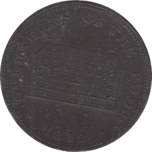1812 PENNY TOKEN SHEFFIELD - PENNY TOKEN - Cambridgeshire Coins