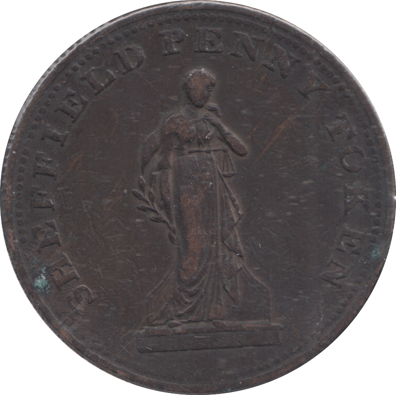 1812 PENNY TOKEN SHEFFIELD - PENNY TOKEN - Cambridgeshire Coins