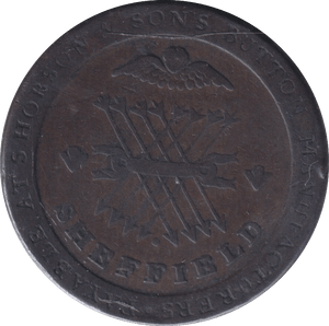 1812 PENNY TOKEN SHEFFIELD - PENNY TOKEN - Cambridgeshire Coins