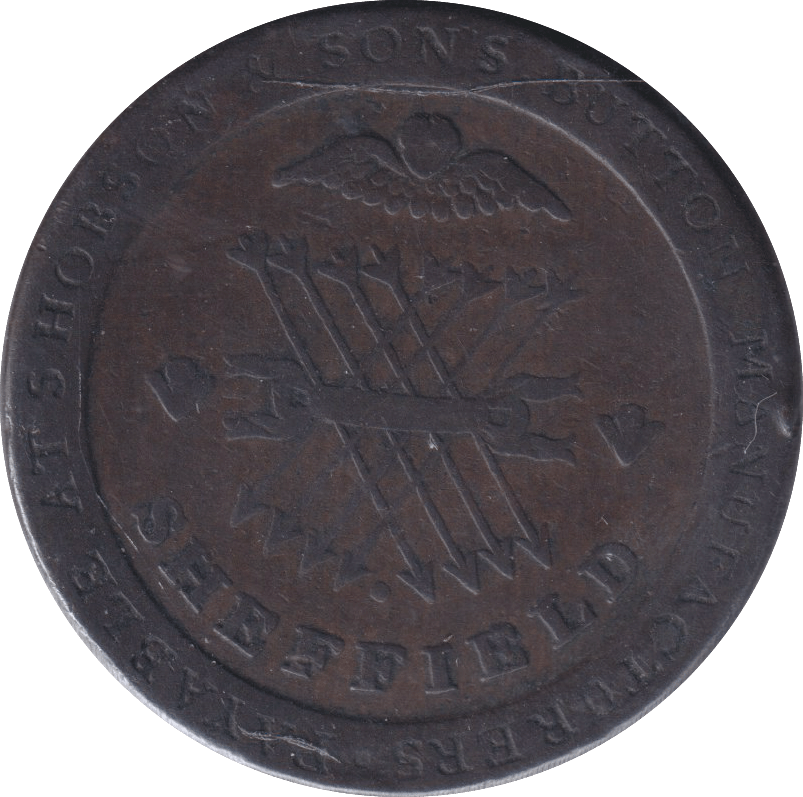 1812 PENNY TOKEN SHEFFIELD - PENNY TOKEN - Cambridgeshire Coins