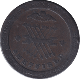 1812 PENNY TOKEN SHEFFIELD - PENNY TOKEN - Cambridgeshire Coins