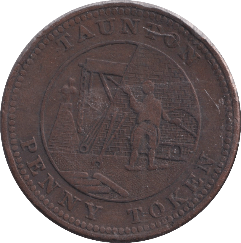 1812 PENNY TOKEN TAUNTON - PENNY TOKEN - Cambridgeshire Coins