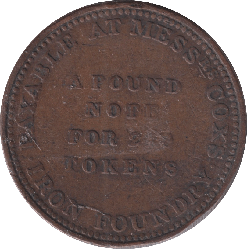 1812 PENNY TOKEN TAUNTON - PENNY TOKEN - Cambridgeshire Coins