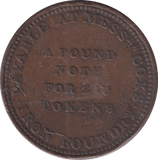 1812 PENNY TOKEN TAUNTON - PENNY TOKEN - Cambridgeshire Coins