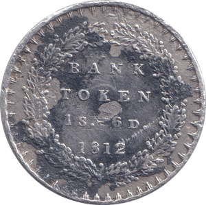 1812 SHILLING SIXPENCE BANK TOKEN ( VF ) - BANK TOKEN - Cambridgeshire Coins