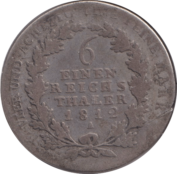 1812 SILVER COIN PRUSSIA - SILVER WORLD COINS - Cambridgeshire Coins