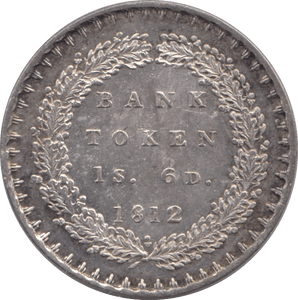 1812 SILVER SHILLING SIXPENCE BANK TOKEN ( UNC ) - BANK TOKEN - Cambridgeshire Coins