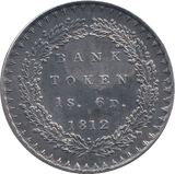 1812 SILVER SHILLING SIXPENCE BANK TOKEN - BANK TOKEN - Cambridgeshire Coins