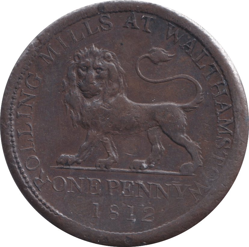 1812 WALTHAMSTOW PENNY TOKEN - PENNY TOKEN - Cambridgeshire Coins