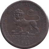 1812 WALTHAMSTOW PENNY TOKEN - PENNY TOKEN - Cambridgeshire Coins