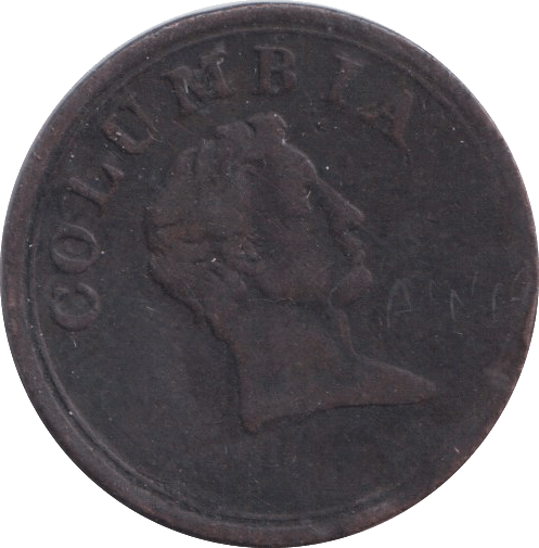 1813 COLOMBIA TOKEN CANADA - WORLD COINS - Cambridgeshire Coins