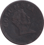1813 COLOMBIA TOKEN CANADA - WORLD COINS - Cambridgeshire Coins