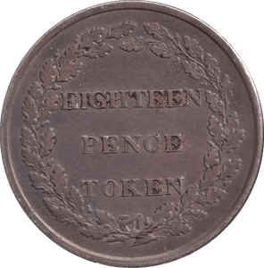 1813 EIGHTEEN PENCE TOKEN JERSEY - WORLD COINS - Cambridgeshire Coins