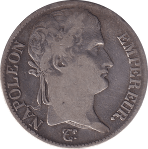 1813 FIVE FRANCS FRANCE - SILVER WORLD COINS - Cambridgeshire Coins