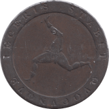 1813 HALFPENNY ISLE OF MAN - WORLD COINS - Cambridgeshire Coins