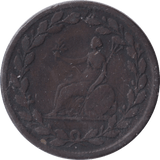 1813 HALFPENNY TOKEN WALTHAMSTOW LONDON - HALFPENNY TOKEN - Cambridgeshire Coins