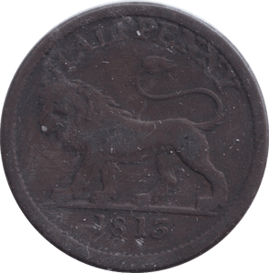 1813 HALFPENNY TOKEN WALTHAMSTOW LONDON - HALFPENNY TOKEN - Cambridgeshire Coins