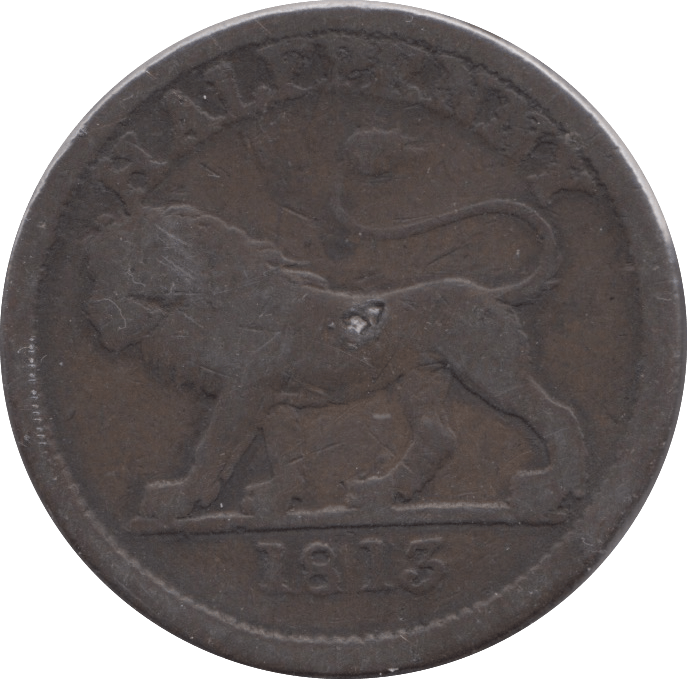 1813 HALFPENNY TOKEN WALTHAMSTOW LONDON - HALFPENNY TOKENS - Cambridgeshire Coins
