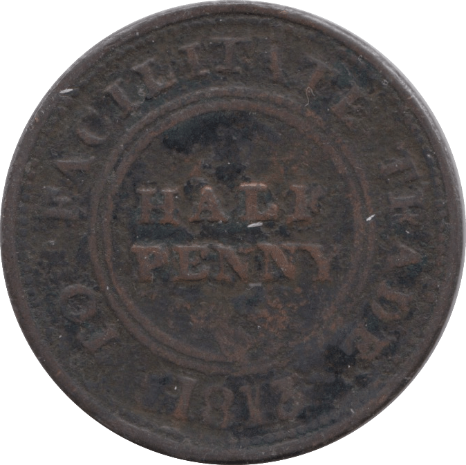1813 HALFPENNY TOKEN WORCESTER - HALFPENNY TOKEN - Cambridgeshire Coins