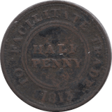 1813 HALFPENNY TOKEN WORCESTER - HALFPENNY TOKEN - Cambridgeshire Coins