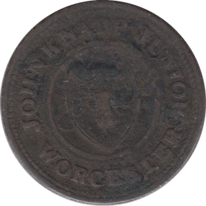 1813 HALFPENNY TOKEN WORCESTER - HALFPENNY TOKEN - Cambridgeshire Coins
