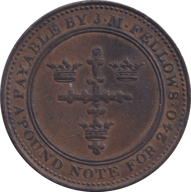1813 NOTTINGHAM PENNY TOKEN - PENNY TOKEN - Cambridgeshire Coins