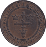 1813 NOTTINGHAM PENNY TOKEN - PENNY TOKEN - Cambridgeshire Coins