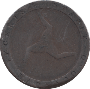 1813 PENNY ISLE OF MAN - WORLD COINS - Cambridgeshire Coins