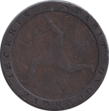 1813 PENNY ISLE OF MAN - WORLD COINS - Cambridgeshire Coins