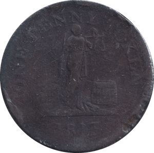 1813 PENNY TOKEN GLASGOW - PENNY TOKEN - Cambridgeshire Coins
