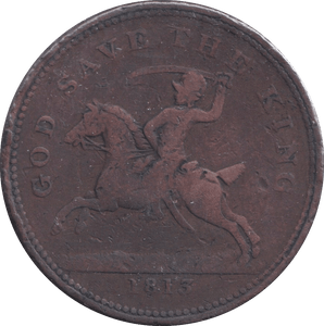 1813 PENNY TOKEN HALESOWEN - PENNY TOKEN - Cambridgeshire Coins