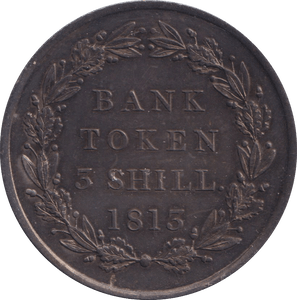 1813 SILVER THREE SHILLING BANK TOKEN ( EF ) - BANK TOKEN - Cambridgeshire Coins
