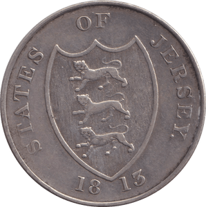 1813 THREE SHILLINGS TOKEN JERSEY - WORLD COINS - Cambridgeshire Coins