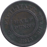 1813 WORCESTER HALFPENNY TOKEN - HALFPENNY TOKEN - Cambridgeshire Coins