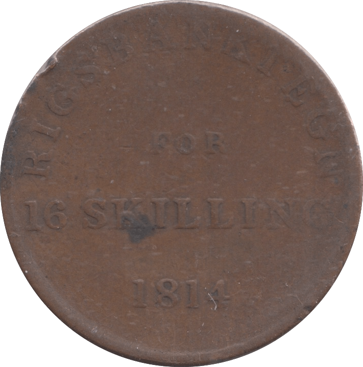 1814 DENARK 16 SKILLINGS - WORLD COINS - Cambridgeshire Coins