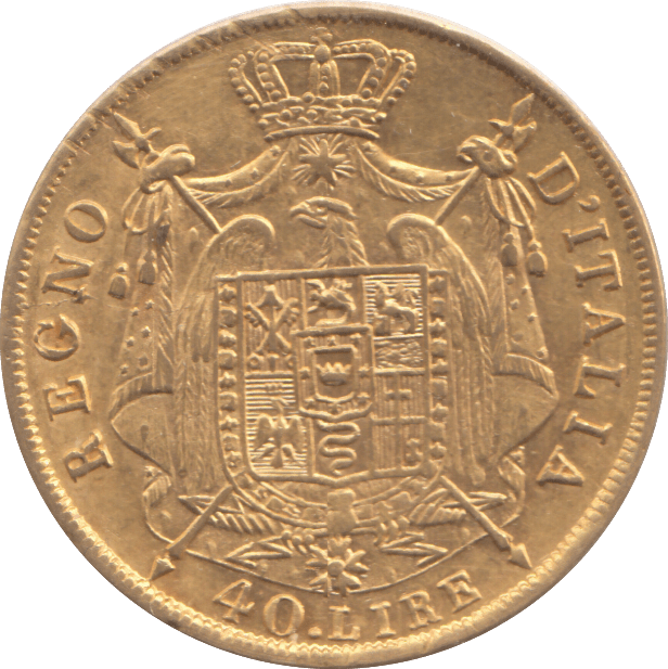 1814 GOLD 40 LIRA MILAN ITALY - GOLD WORLD COINS - Cambridgeshire Coins