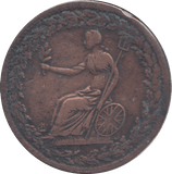 1814 HALFPENNY TOKEN CANADA - HALFPENNY TOKEN - Cambridgeshire Coins