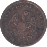 1814 HALFPENNY TOKEN CANADA - HALFPENNY TOKEN - Cambridgeshire Coins