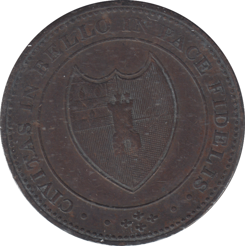 1814 PENNY TOKEN WORCESTER - PENNY TOKEN - Cambridgeshire Coins