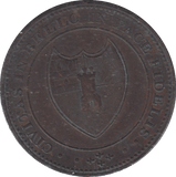 1814 PENNY TOKEN WORCESTER - PENNY TOKEN - Cambridgeshire Coins
