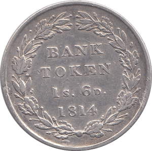 1814 SILVER SHILLING SIXPENCE BANK TOKEN ( GVF ) - BANK TOKEN - Cambridgeshire Coins