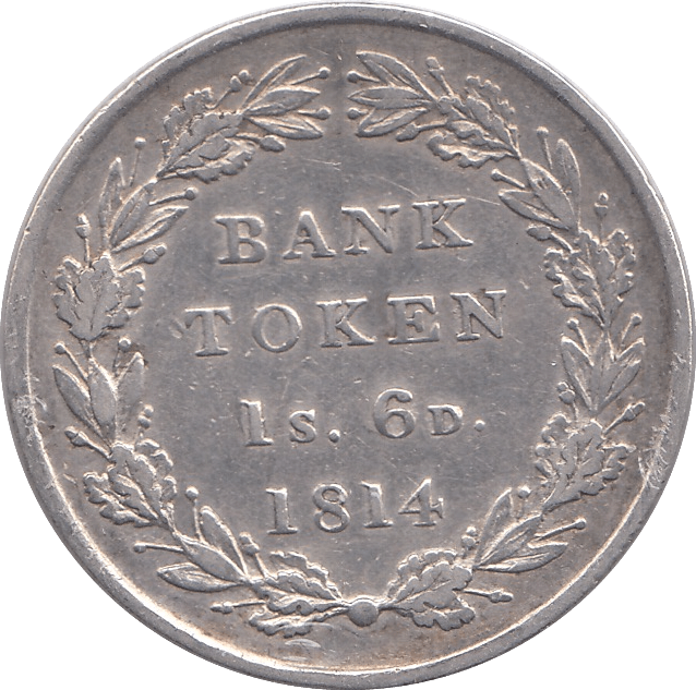 1814 SILVER SHILLING SIXPENCE BANK TOKEN ( GVF ) - BANK TOKEN - Cambridgeshire Coins