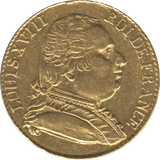 1815 GOLD FRANCE 20 FRANCS KING LOUIS XVIII LONDON MINT - Gold World Coins - Cambridgeshire Coins