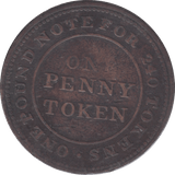 1815 PENNY TOKEN FLINTSHIRE - PENNY TOKEN - Cambridgeshire Coins