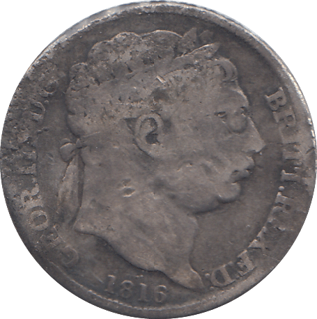 1816 6 PENCE ( WF ) - WORLD COINS - Cambridgeshire Coins